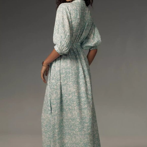 Anthropologie ~ The Irene Linen Shirt Dress by Maeve - Picture 6 of 6